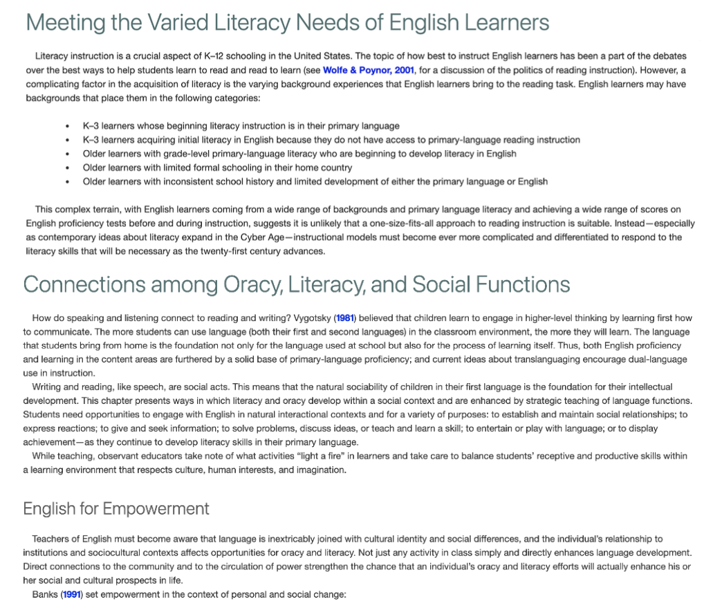 What Are The Foundations Of Literacy For Our Students Who Are Learning English Discussion Writing And The English Lear 54