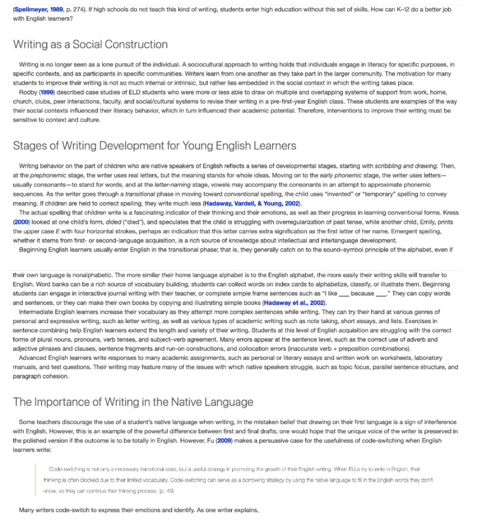 What Are The Foundations Of Literacy For Our Students Who Are Learning English Discussion Writing And The English Lear 72