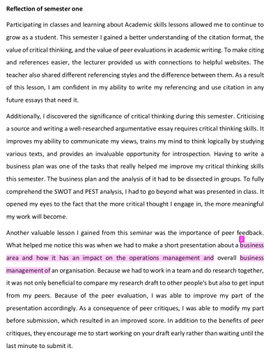 Introduction One Technique Of Evaluation Is The Reflective Record Which Allows Students To Record Their Reflections On 3
