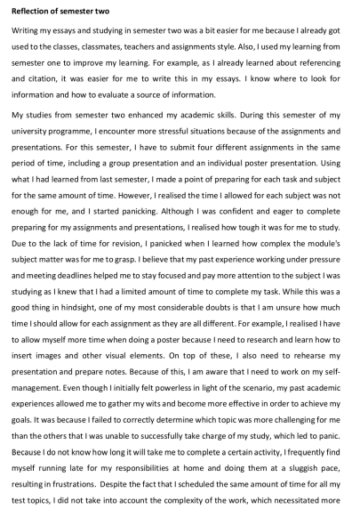 Introduction One Technique Of Evaluation Is The Reflective Record Which Allows Students To Record Their Reflections On 5