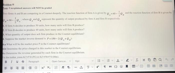 Problem V Note Unexplained Answers Will Not Be Graded An Economist Has Estimated The Demand Equation Of A Certain Produ 2