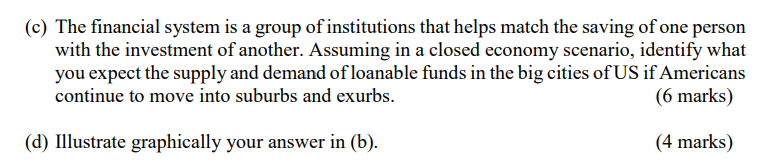 C The Financial System Is A Group Of Institutions That Helps Match The Saving Of One Person With The Investment Of Ano 1