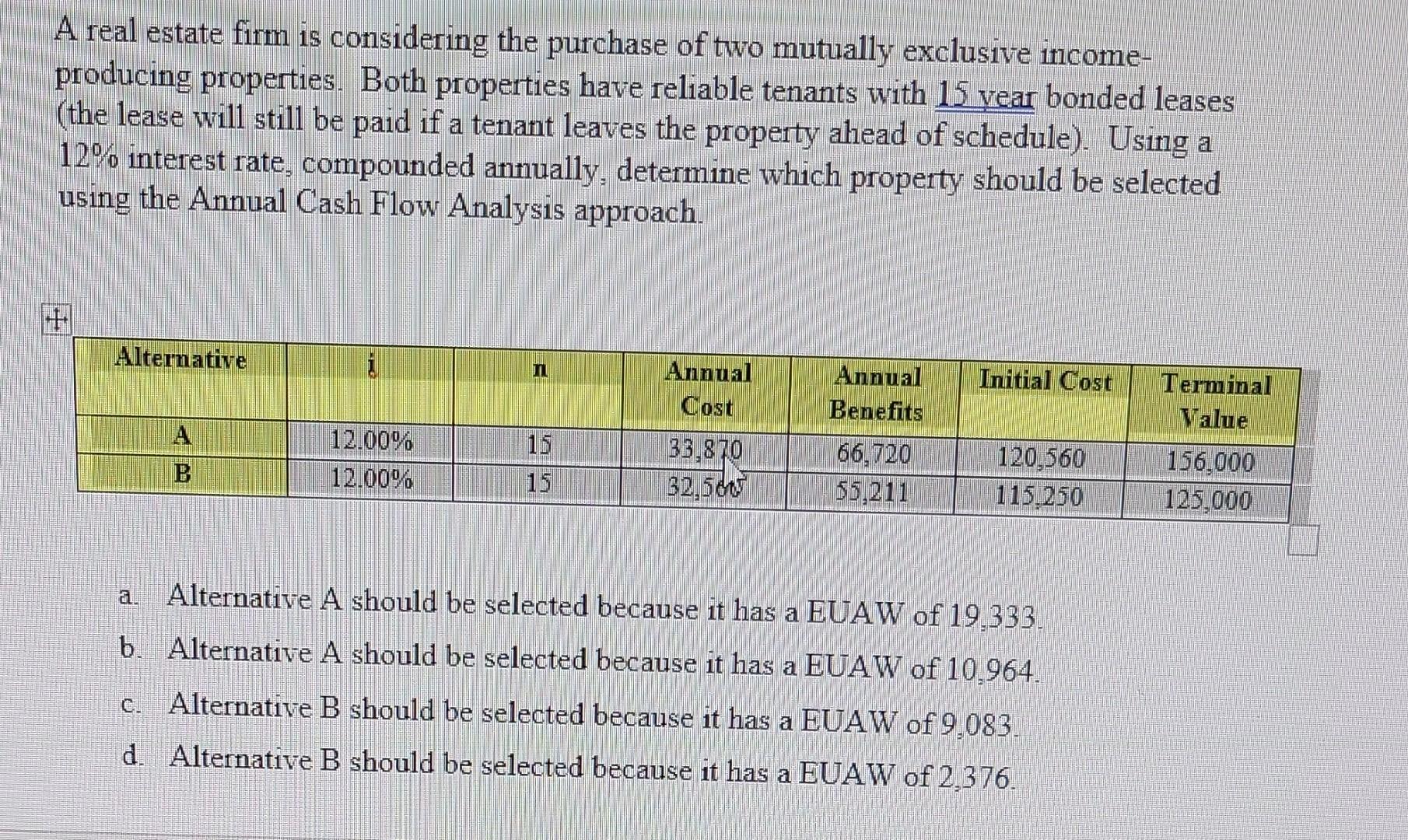 I Need Help Solving This Problem In Excel My Answer Is Not Coming Out The Way I Expect It To Come Out I Am Trying To F 1