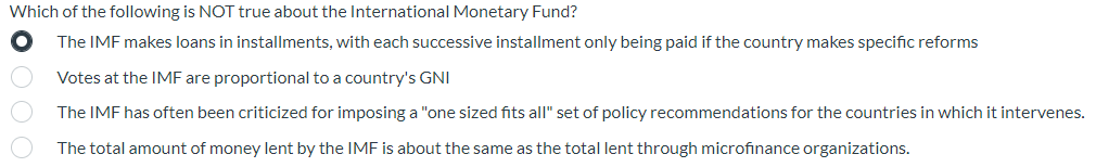 Which Of The Following Is Not True About The International Monetary Fund 1