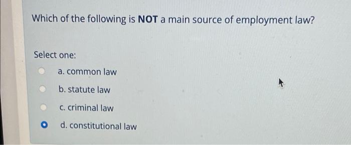 Master And Servant Law Is Known For Being Based On Status Because Servants Select One A Could Leave Their Jobs At Will 6