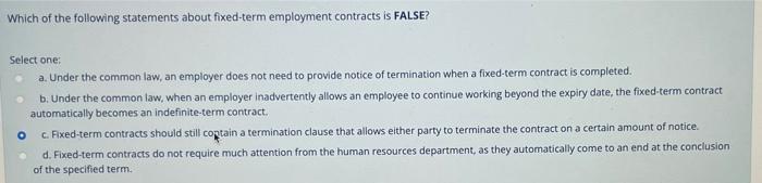 Master And Servant Law Is Known For Being Based On Status Because Servants Select One A Could Leave Their Jobs At Will 7