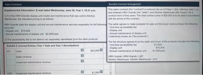 Can You Help Me With 4 1 Journal Entry Follow The Two Contracts I Showed On The Top Thank You 1