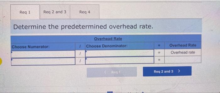 At The Beginning Of The Year Custom Mfg Established Its Predetermined Overhead Rate By Using The Following Cost Predic 4
