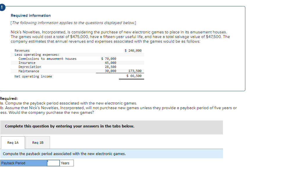 Required Information The Following Information Applies To The Questions Displayed Below Nick S Novelties Incorporate 1