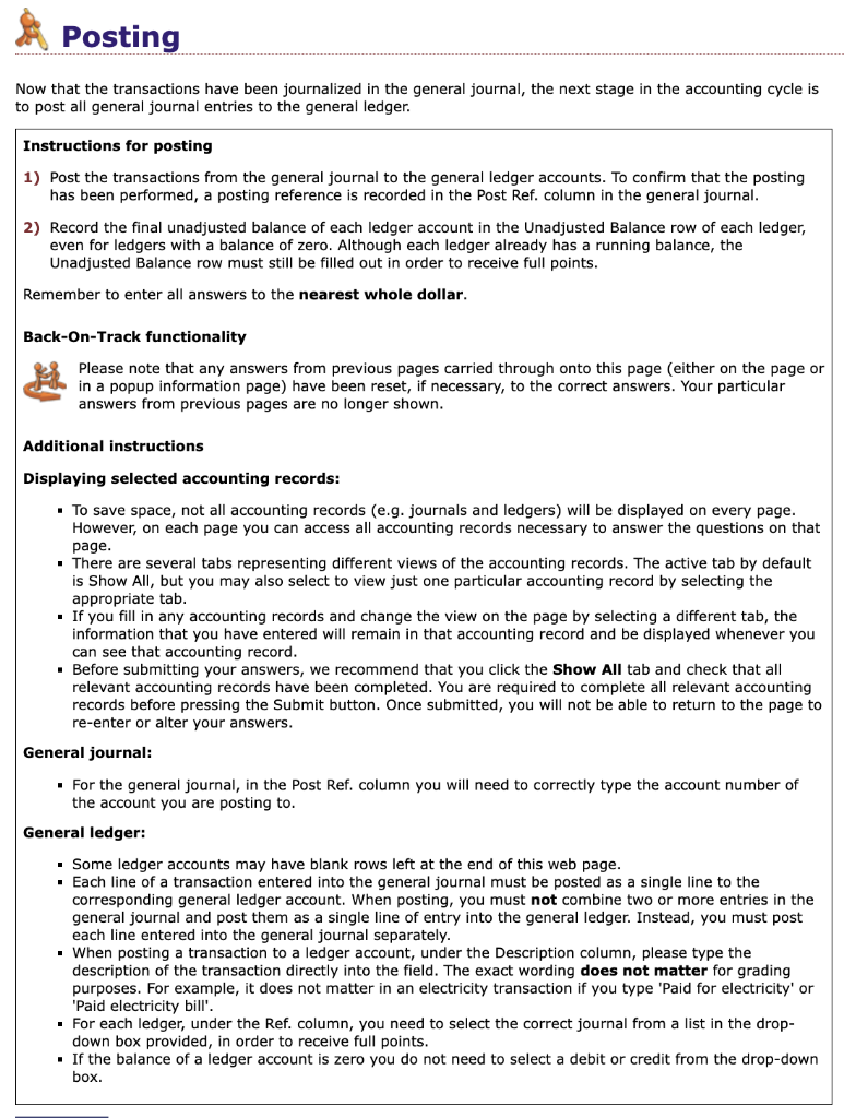 Posting Now That The Transactions Have Been Journalized In The General Journal The Next Stage In The Accounting Cycle I 1