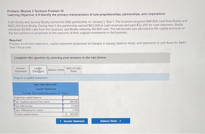 Textbook Problems Problem Module 3 Textbook Problem 10 Learning Objective 3 9 Identify The Primary Characteristics Of 2