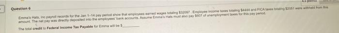 Question 1 Emma Corporation Prepared Its Statement Of Cash Flows For The Year The Following Information Is Taken From T 3