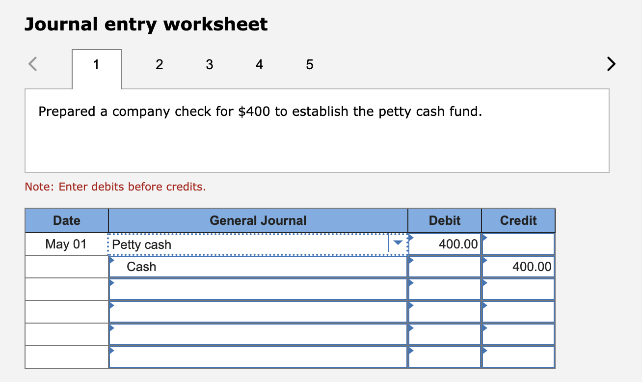 Kiona Company Set Up A Petty Cash Fund For Payments Of Small Amounts The Following Transactions Involving The Petty Cas 1