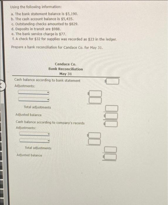 Jamison Company Gathered The Following Reconciling Information In Preparing Its June Bank Reconciliation Cash Balance P 4