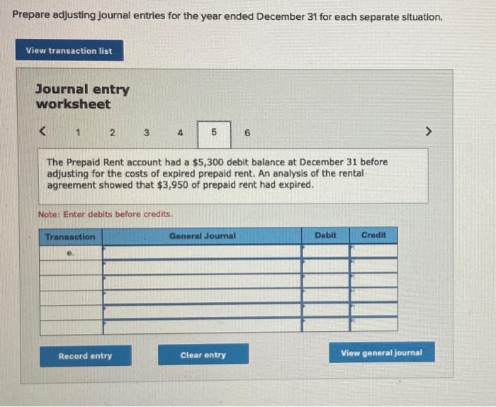 A Depreciation On The Company S Equipment For The Year Is Computed To Be 18 000 B The Prepaid Insurance Account Had 6