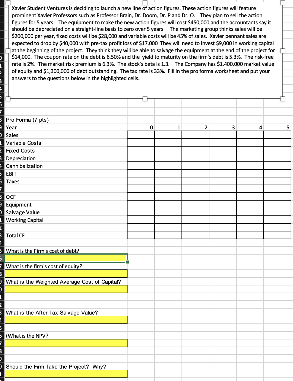 D 1 2 3 4 Xavier Student Ventures Is Deciding To Launch A New Line Of Action Figures These Action Figures Will Feature 1