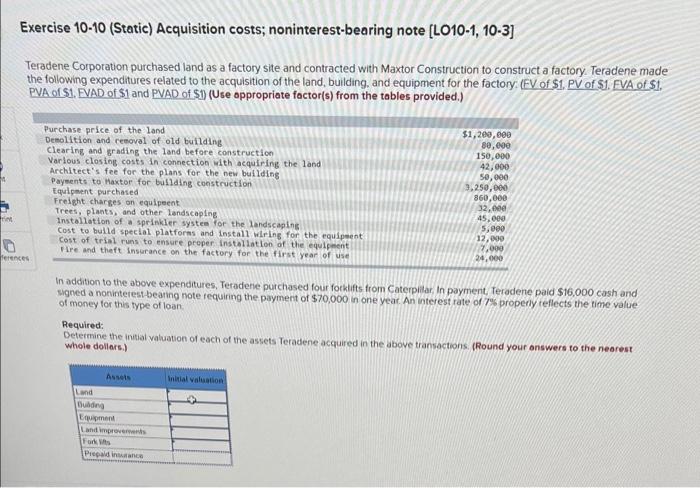 Im Exercise 10 10 Static Acquisition Costs Noninterest Bearing Note Lo10 1 10 3 Teradene Corporation Purchased Lan 1