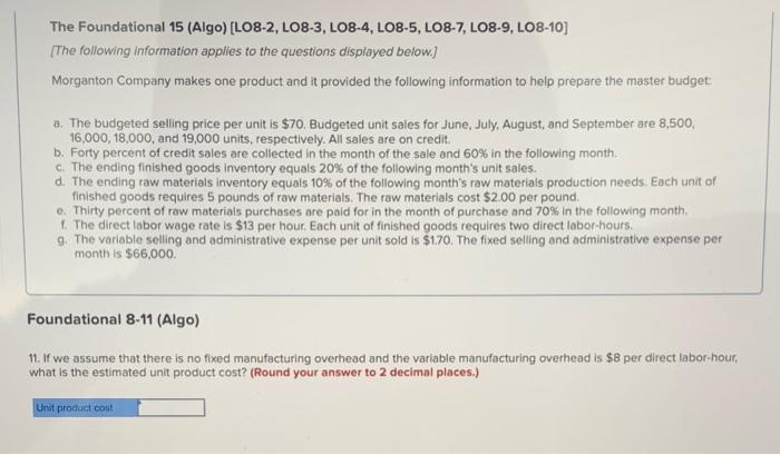 The Foundational 15 Algo Lo8 2 Lo8 3 Lo8 4 Lo8 5 Lo8 7 Lo8 9 Lo8 10 The Following Information Applies To The 5