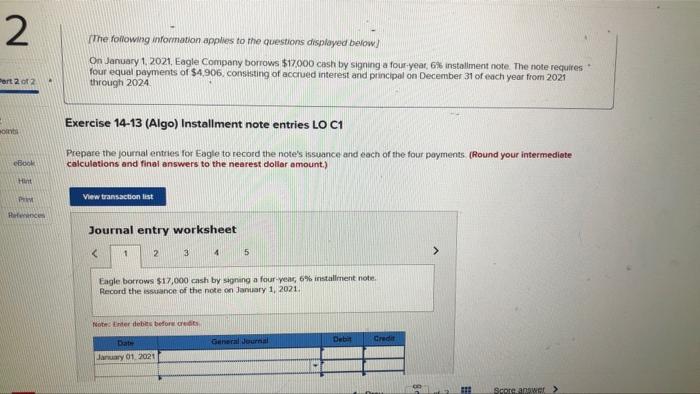 2 Pert 2 Of 2 Monta Ebook Hint Pra References The Following Information Applies To The Questions Displayed Below On Ja 1