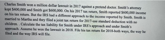 Charles Smith Won A Million Dollar Lawsuit In 2017 Against A Pretend Doctor Smith S Attorney Kept 400 000 And Smith Go 1