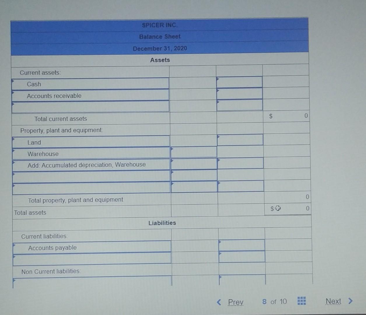 Spicer Inc Showed The Following Alphabetized List Of Adjusted Account Balances At December 31 2020 Assume That The Pr 2