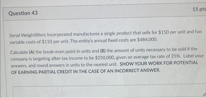 Question 45 Perfect Reb Corporation Manufactures Four Products Information Regarding Those Products Is As Follows Sale 3