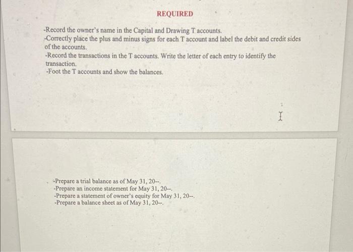 Problem 2 4a On May 1 B Bangle Opened Self Wash Laundry His Accountant Listed The Following Chart Of Accounts Cash S 2