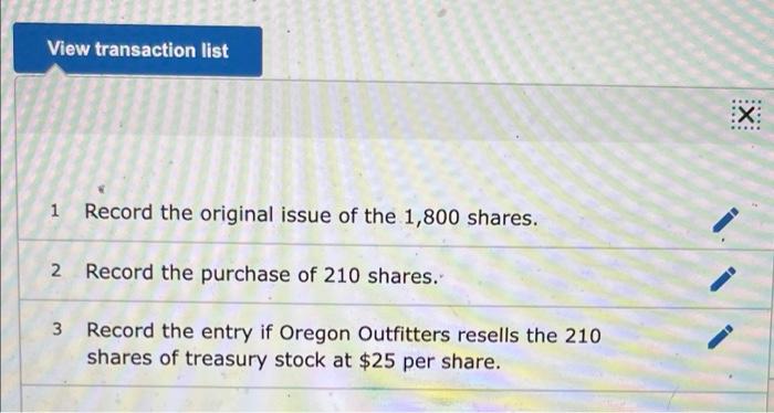 Oregon Outfitters Issues 1 800 Shares Of 1 Par Value Common Stock At 18 Per Share Later In The Year The Company Deci 2