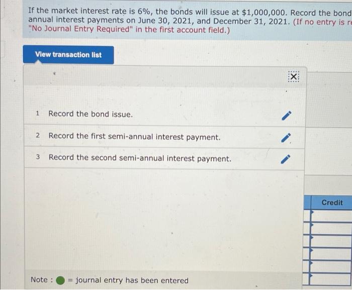 On January 1 2021 Water Mania Issues 1 000 000 Of 6 Bonds Due In Ten Years With Interest Payable Semi Annually On 2