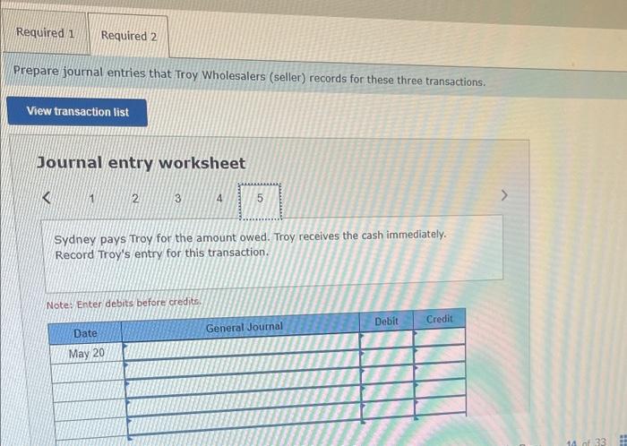 Sydney Retailing Buyer And Troy Wholesalers Seller Enter Into The Following Transactions May 11 Sydney Accepts Deliv 9