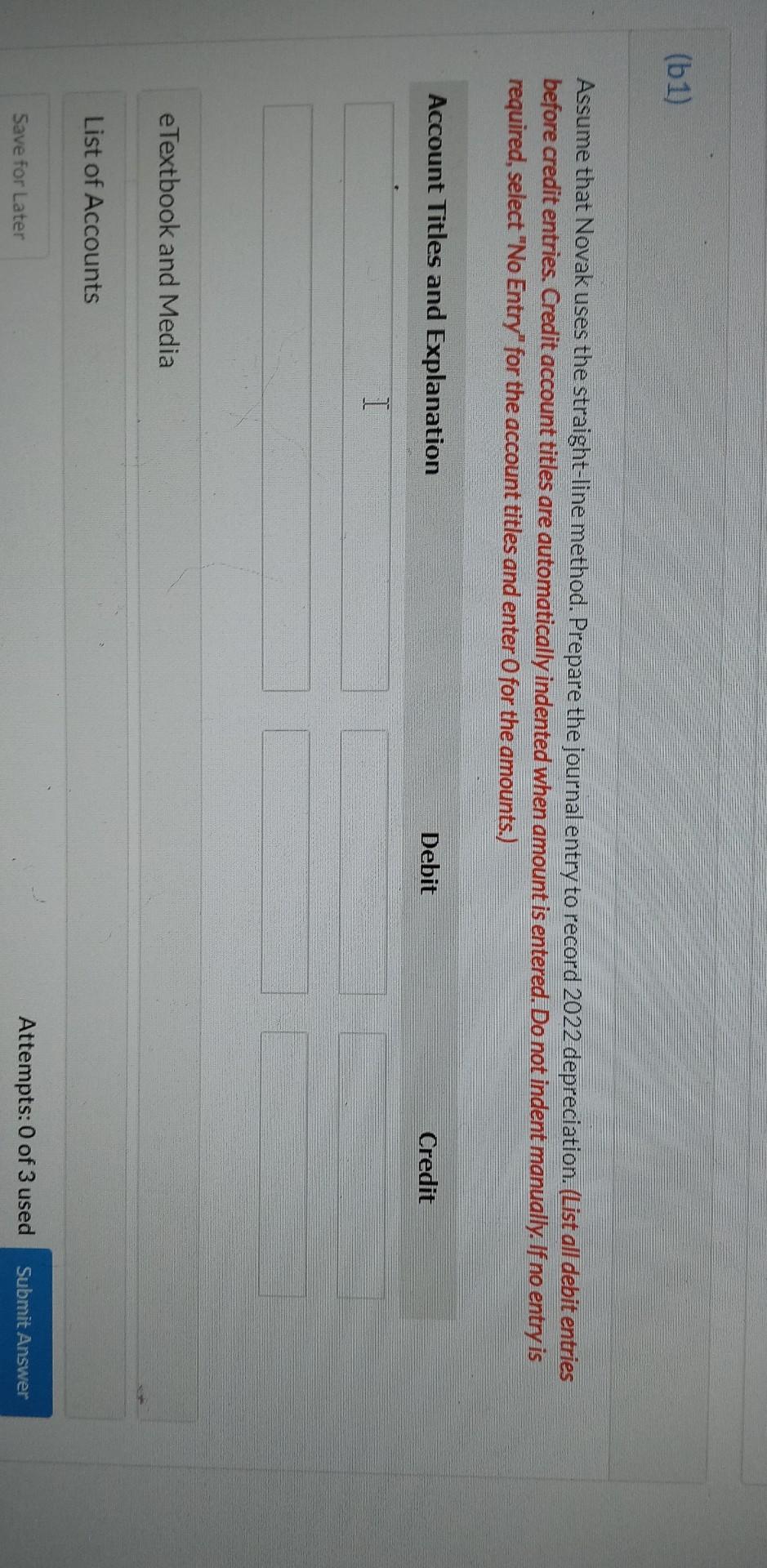 Question 16 Of 21 1 View Policies Current Attempt In Progress Novak Company Purchased A Delivery Truck For 27 000 O 3