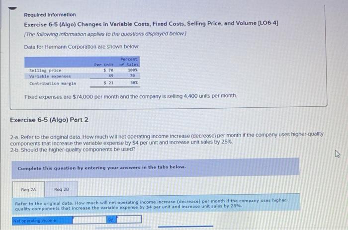 Exercise 6 4 Algo Computing And Using The Cm Ratio Lo6 3 Last Month When Holiday Creations Incorporated Sold 43 00 3