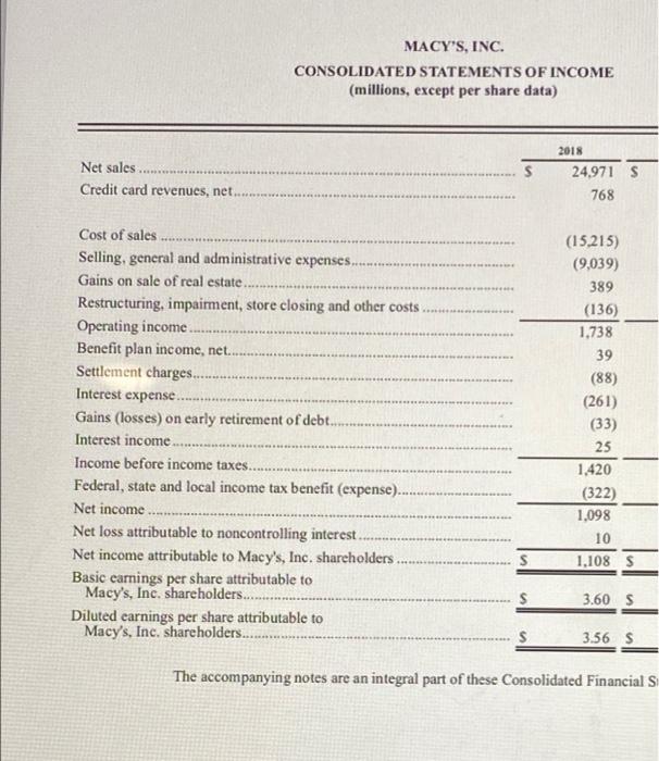 Inc M Me Are I B18 1 Column1 2 Net Sales 3 4 Gross Margin X Fx 8 9 A Less Cost Of Goods Sold Cogs 5 6 Operating Prof 2