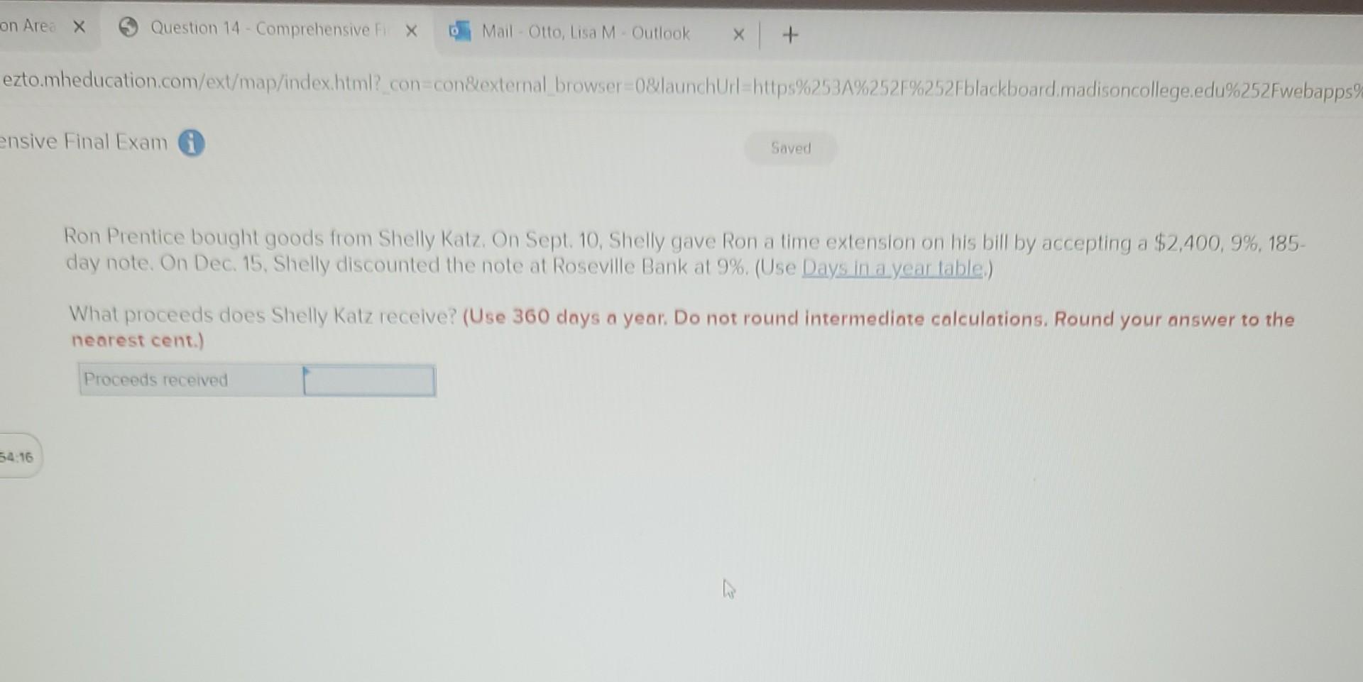 On Area X Question 14 Comprehensive Fi Xb Mail Otto Lisa M Outlook Ezto Mheducation Com Ext Map Index Html Con Con 1