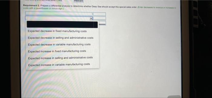 Deep Sea Manufactures Flotation Vests In Charleston South Carolina Deep Sea S Contribution Margin Income Statement For 2
