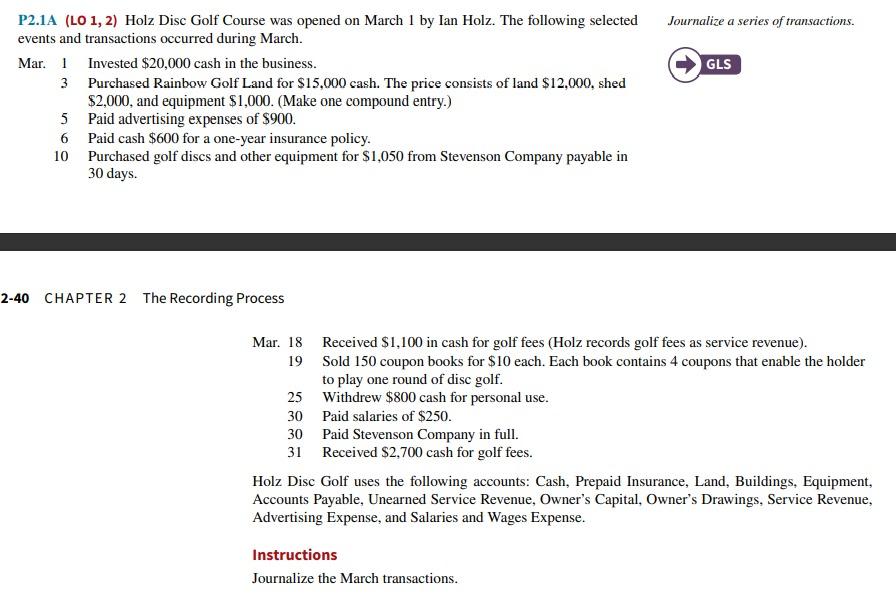 P2 1a Lo 1 2 Holz Disc Golf Course Was Opened On March 1 By Ian Holz The Following Selected Events And Transactions 1
