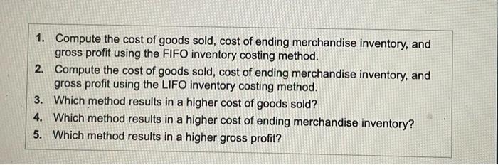 More Info Dec 1 Beginning Merchandise Inventory Dec 8 Sale 11 Units 9 Each 6 Units 23 Each 16 Units 14 Each D 2