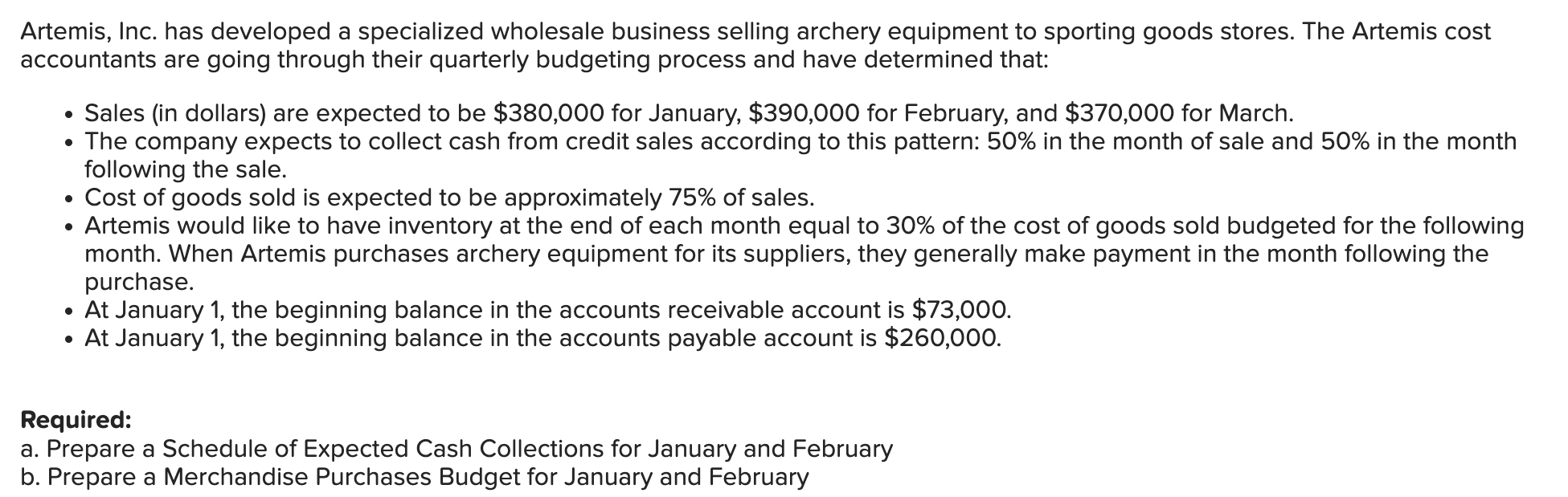 Artemis Inc Has Developed A Specialized Wholesale Business Selling Archery Equipment To Sporting Goods Stores The Art 1