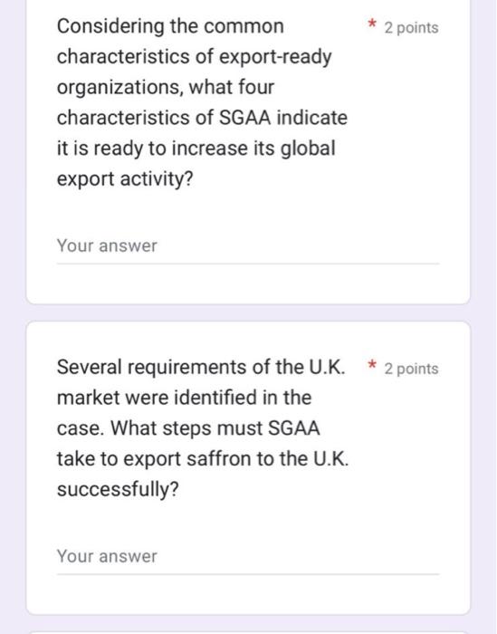 Considering The Common Characteristics Organizations What Four Characteristics Of Sgaa Indicate It Is Ready To Increase 1