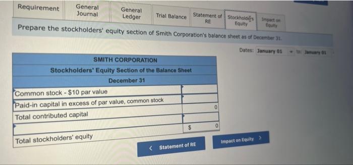 1 Nts Ebook Ask Print References Mc Raw Will Smith Company Reports The Following Components Of Stockholders Equity On 9