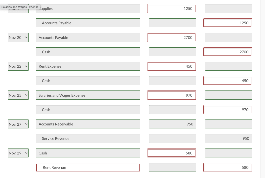 Cash Accounts Receivable Supplies Equipment Debit 3 400 3 070 1 730 10 610 18 810 Accumulated Depreciation Equipment A 3