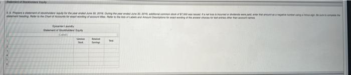Instructions The Unadjusted Trial Balance Of Epicenter Laundry At June 30 20y6 The End Of The Fiscal Year Follows Ep 6