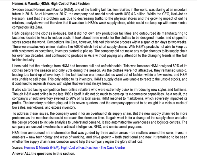 Hennes Mauritz H M High Cost Of Fast Fashion Sweden Based Hennes And Mauritz H M One Of The Leading Fast Fashion 1