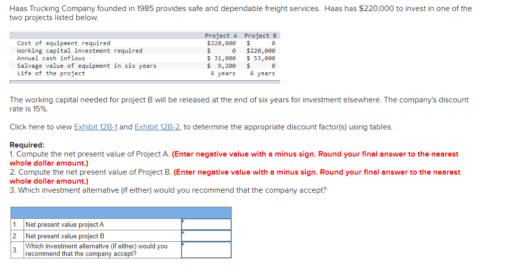 Haas Trucking Company Founded In 1985 Provides Safe And Dependable Freight Services Haas Has 220 000 To Invest In One 1