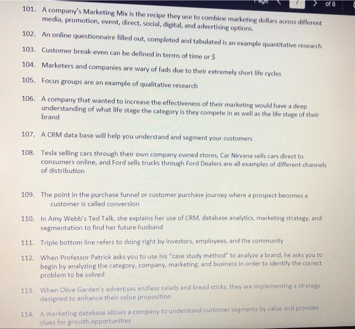 Identify The 10 False Statements 1 As You Thrive In Your Career Less And Less Of Your Responsibilities Will Include Mar 11