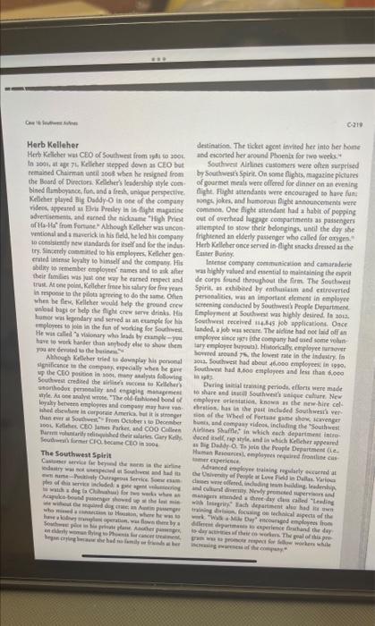 C 30 Case 16 Southwest Airlines Andrew Inkpen You Are Now Free To Move About The Country In 2013 Southwest Airlines S 8