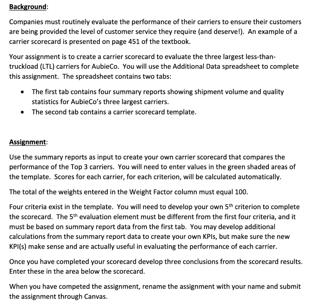 Background Companies Must Routinely Evaluate The Performance Of Their Carriers To Ensure Their Customers Are Being Prov 1