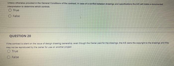 Unless Otherwise Provided In The General Conditions Of The Contract In Case Of A Conflict Between Drawings And Specific 1