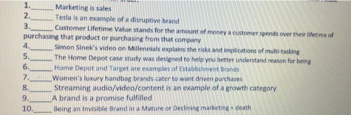 1 2 3 Marketing Is Sales Tesla Is An Example Of A Disruptive Brand Customer Lifetime Value Stands For The Amount Of M 1
