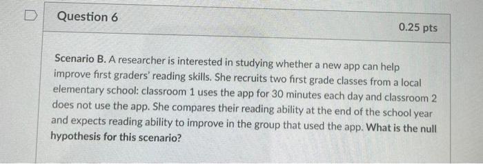 Question 3 1 Pts Scenario A The Manager At Dunder Mifflin Paper Company Interested In Understanding If A Company S Empl 3